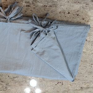 King Size Duvet Cover 100% Cotton Solid Sky Blue Soft Tie Close Made in India